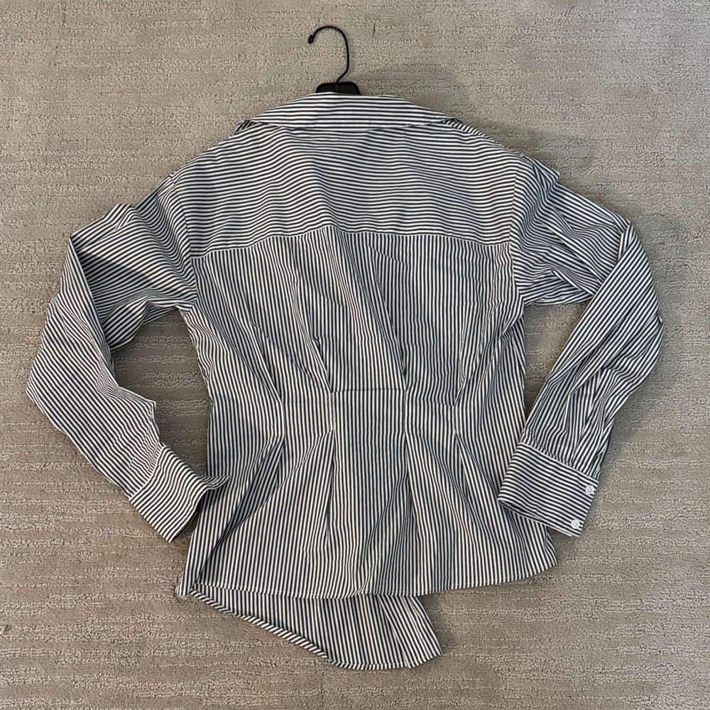 Veronica Beard Striped Button Down Rosamund Shirt - Picture 6 of 7
